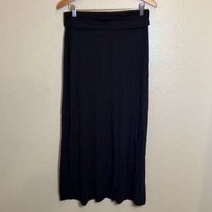 J. Crew Black Maxi Skirt
